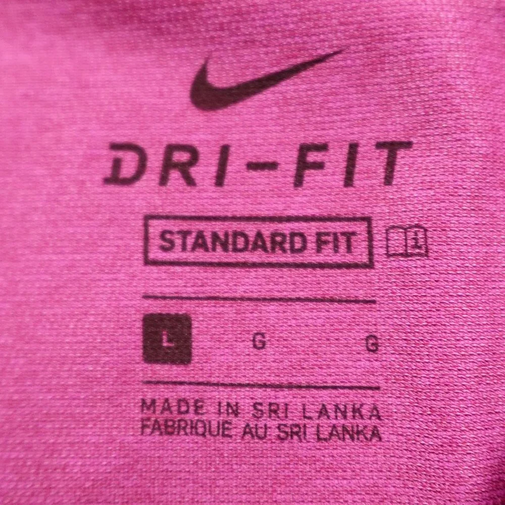Nike Pro Dri-FIT Training Tee Men’s Large Pink Short Sleeve‎ Athletic Shirt